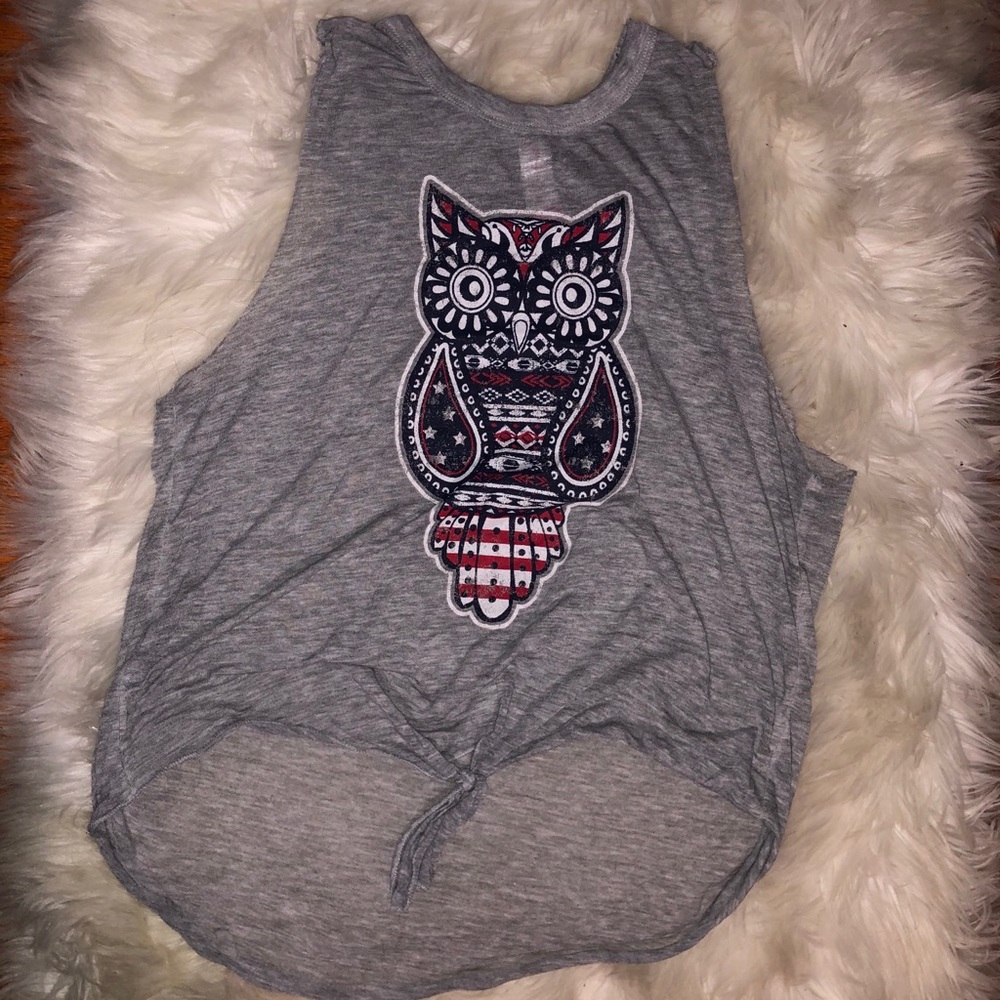 Cute owl tank top